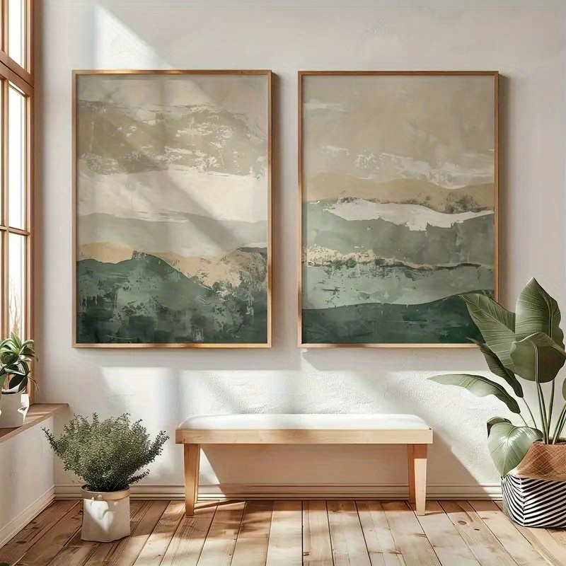 Abstract Canvas Set - 2 adet/takım Wabi Sabi Soyut Geometrik