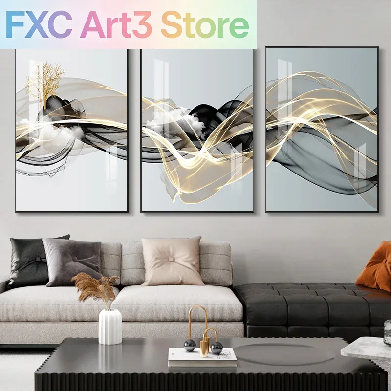 3 adet/takım çerçevesiz 3 İska - Abstract Canvas Set incelemesi ve fiyatı