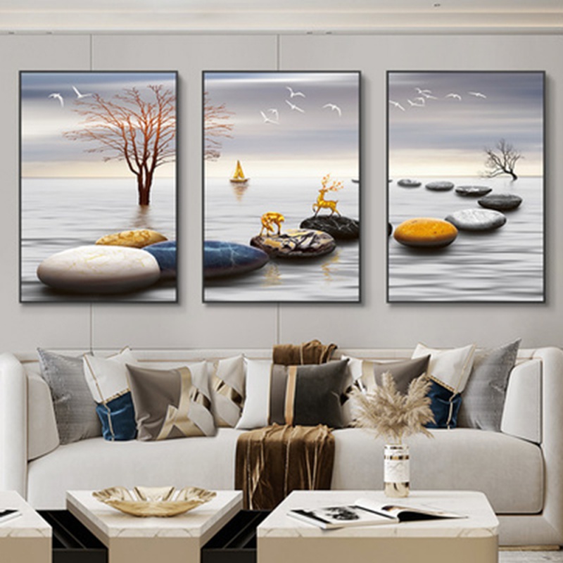 3 adet/takım çerçevesiz 3 İska - Abstract Canvas Set incelemesi ve fiyatı