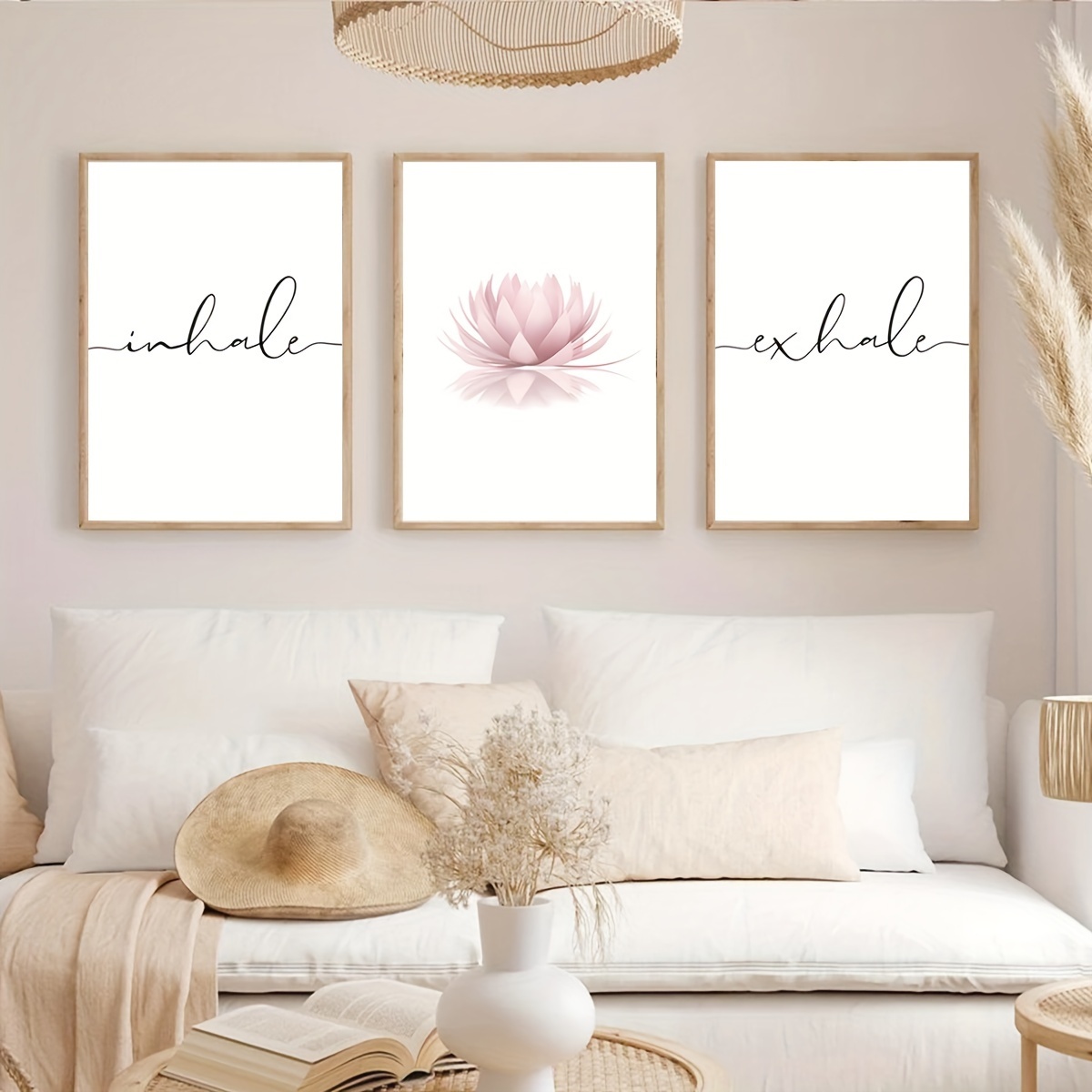 3 adet/takım Nefes Al Nefes Ve - Abstract Canvas Set incelemesi ve fiyatı