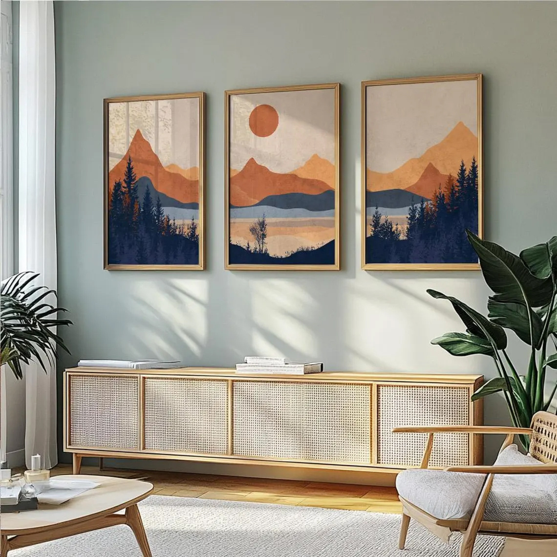 3 adet/takım çerçevesiz, Terra - Abstract Canvas Set incelemesi ve fiyatı