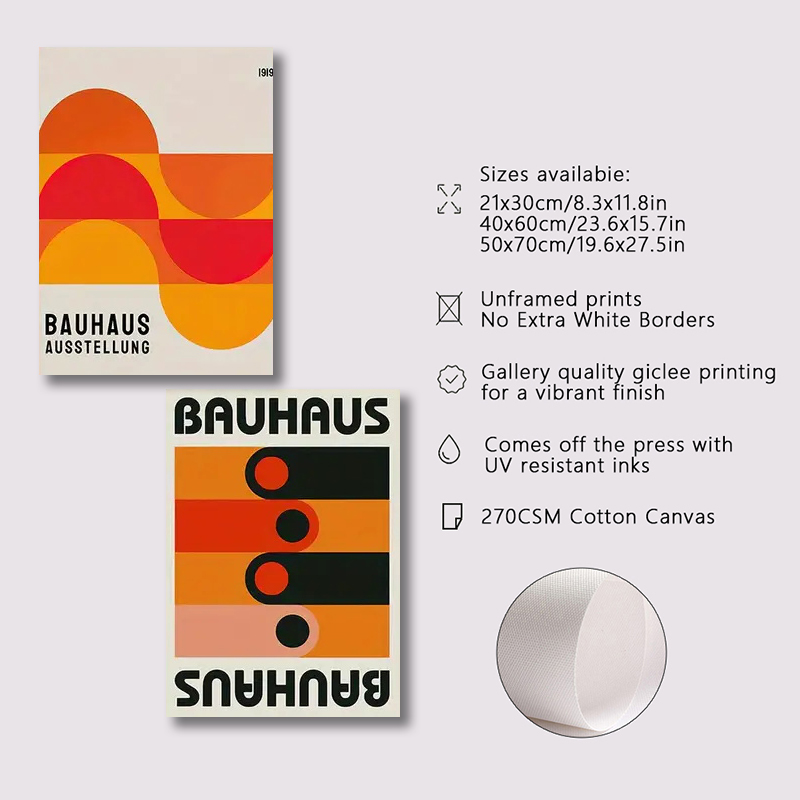 3 adet/takım Bauhaus Soyut Çiz - Abstract Canvas Set incelemesi ve fiyatı