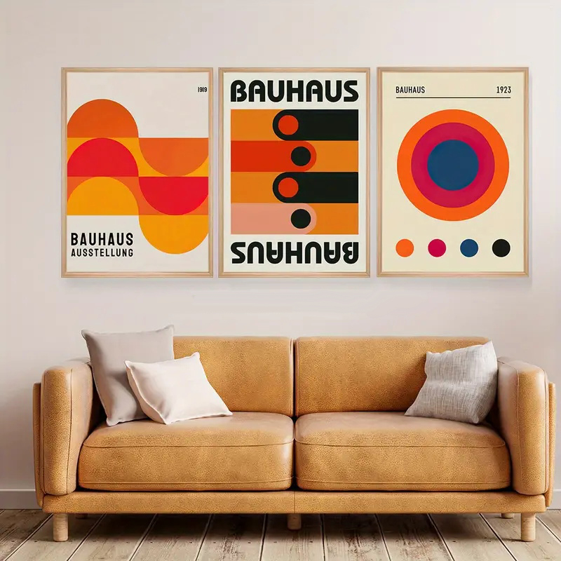 3 adet/takım Bauhaus Soyut Çiz - Abstract Canvas Set incelemesi ve fiyatı
