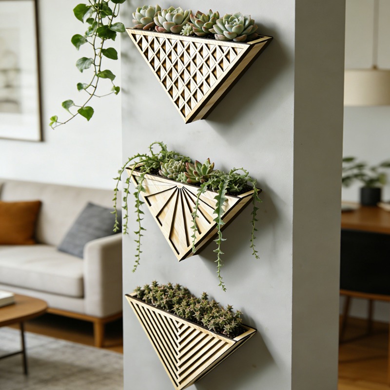 1 adet hafif ahşap geometrik ç - Geometric Shelf Triangle incelemesi ve fiyatı